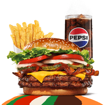 Double Bacon & Cheese Whopper Zestaw