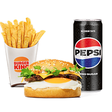 Breakfast Beef Burger Zestaw