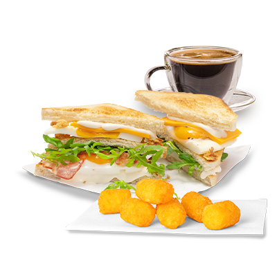 Snídaňový Double Toast menu - cena, propagace, dodávka