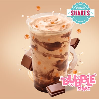 Bubble Shake čokoládový velký - cena, propagace, dodávka