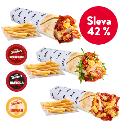 3x Pizza Twister + 3x Fries - price, promotions, delivery