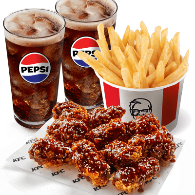 Smoky BBQ Wings 10pcs + Bucket fries + 2x Refill cup - price, promotions, delivery