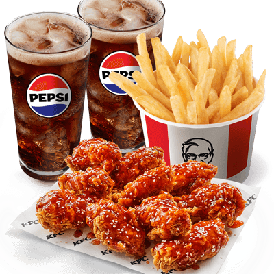 Sweet Chilli Wings 10pcs + Bucket fries + 2x Refill cup - price, promotions, delivery