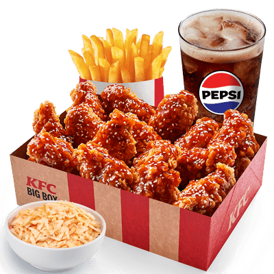 Sweet Chilli Wings 15pcs + Large fries + Refill cup + Coleslaw - price, promotions, delivery