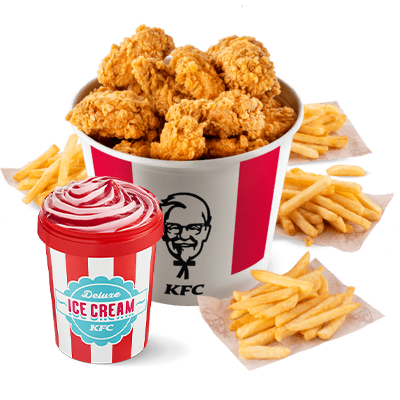 XL Buckets + KFC Ice Cream!