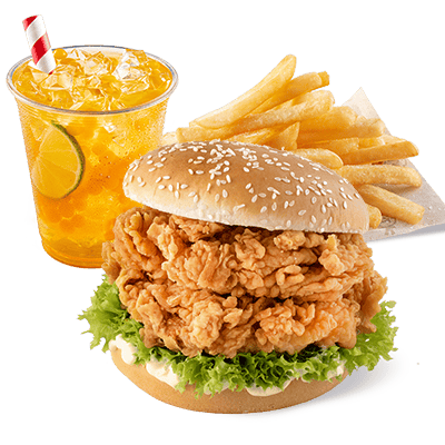 Double Zinger Menu s Bubble Tea Mango (300ml) - cena, propagace, dodávka