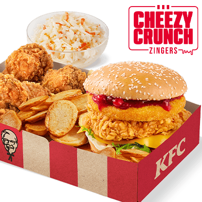 Cheezy Crunch Zinger with cranberry sauce Box - price, promotions, delivery