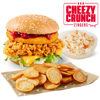 Cheezy Crunch Zinger Mix tatar X cranberry Menu - price, promotions, delivery