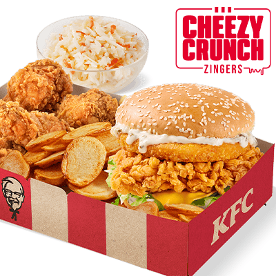 Cheezy Crunch Zinger with Tartar Sauce Box - price, promotions, delivery