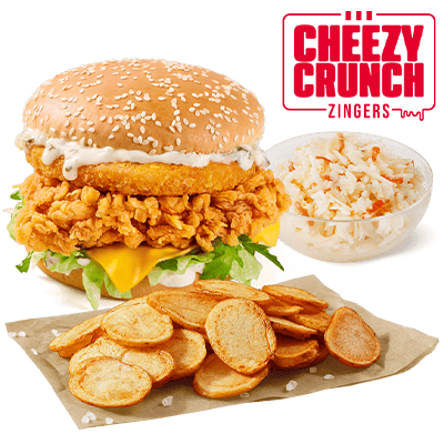 Cheezy Crunch Zinger with Tartar Sauce Menu - price, promotions, delivery