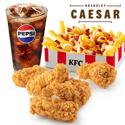 XL Hot Wings menu s Caesar hranolky - cena, propagace, dodávka