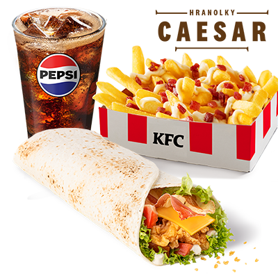 XL Twister sýr slanina menu s Caesar hranolky - cena, propagace, dodávka