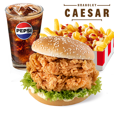 XL Double Zinger menu with Caesar fries - price, promotions, delivery