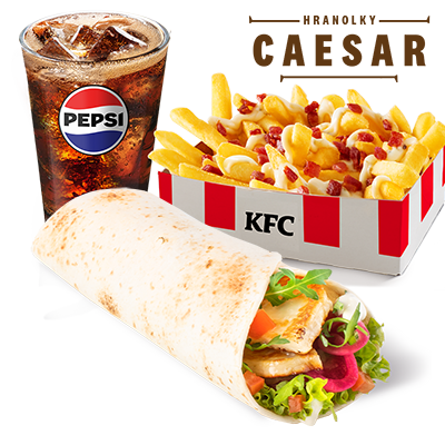XL Halloumi Twister menu s Caesar hranolky - cena, propagace, dodávka
