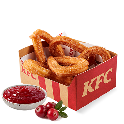 Churros 5 szt. z sosem żurawinowym