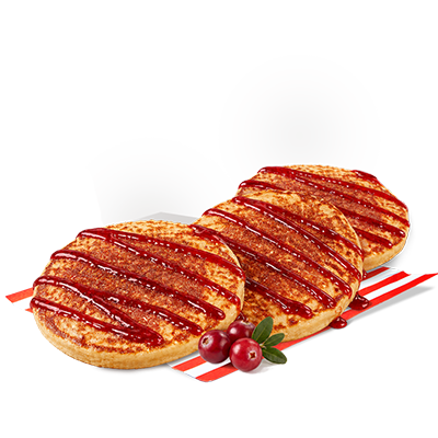 Pancakes 3 szt. z sosem żurawinowym