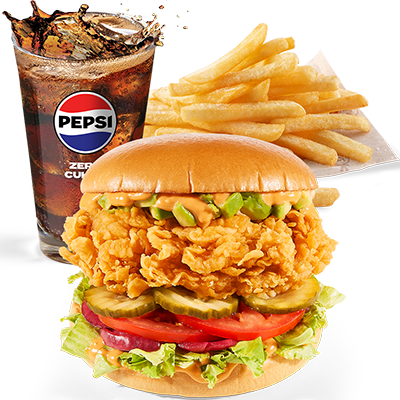 California Burger Menu