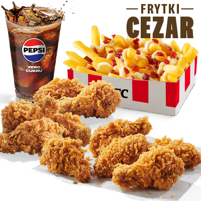 Hot Wings Menu with Caesar fries