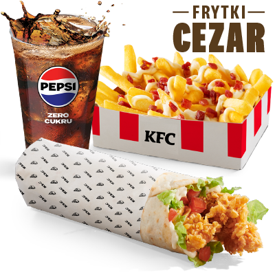 Twister Menu with Caesar fries
