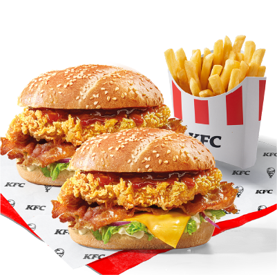 2x Grander Burger + Duże Frytki