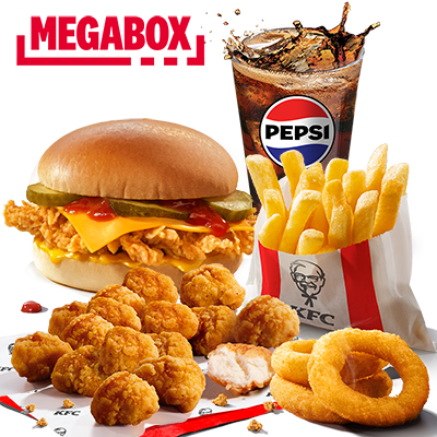 MEGABOX  Cheesburger & Popcorn Chicken