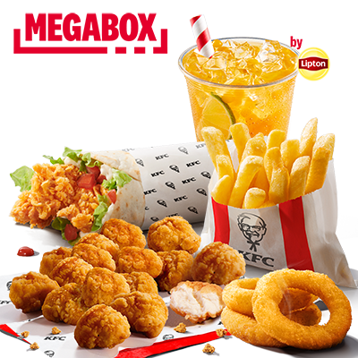 MEGABOX  iTwist & Popcorn Chicken & Bubble Tea