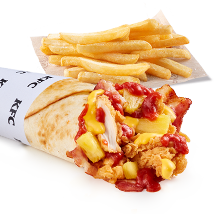 #16. Hawaii Pizza Twister + Small Fries - price, promotions, delivery