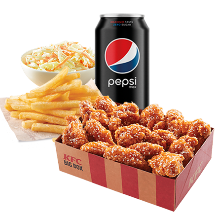 15 California Wings + Drink (0,33l) + Normal Fries + Coleslaw - price, promotions, delivery