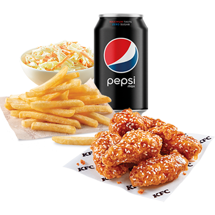 5 California Wings + Drink (0,33l) + Normal Fries + Coleslaw - price, promotions, delivery