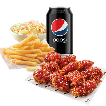 15 Sweet Chili Wings + Drink (0,33l) + Normal Fries + Coleslaw - price, promotions, delivery
