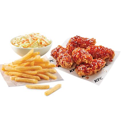 5 Sweet Chilli Wings + Normal Fries + Coleslaw - price, promotions, delivery