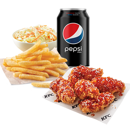 5 Sweet Chili Wings + Drink (0,33l) + Normal Fries + Coleslaw - price, promotions, delivery