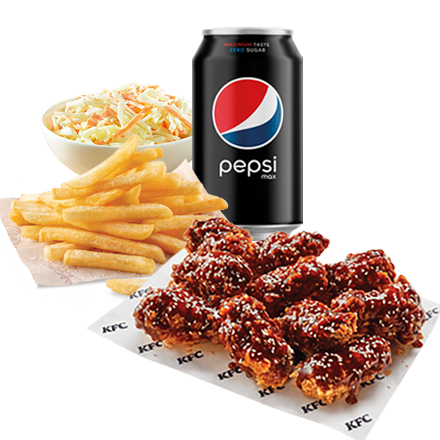10 Whisky Wings + Drink (0,33l) + Normal Fries + Coleslaw - price, promotions, delivery