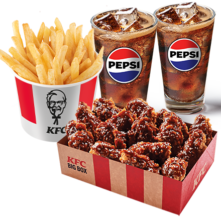 15 Smoky BBQ Wings + 2  Refill Drink + Bucket Fries - price, promotions, delivery