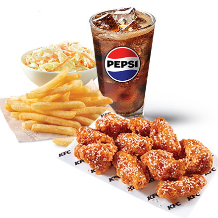10 California Wings + Refill Drink + Normal Fries + Coleslaw - price, promotions, delivery