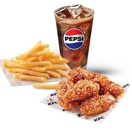 5 California Wings + Refil Drink + Normal Fries - price, promotions, delivery
