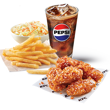 5 California Wings + Refill Drink  + Normal Fries + Coleslaw - price, promotions, delivery