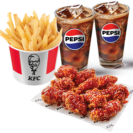 10 Sweet Chilli Wings + 2 Refill Drink + Bucket Fries - price, promotions, delivery