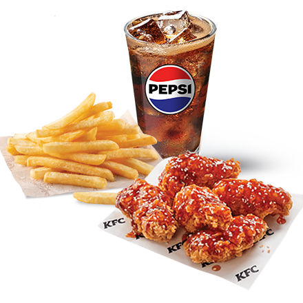 5 Sweet Chilli Wings + Refill + Normal Fries - price, promotions, delivery
