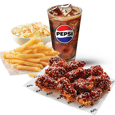10 Whisky Wings + Refill Drink + Normal Fries + Coleslaw - price, promotions, delivery