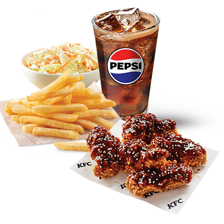 5 Whisky Wings + Refill Drink + Normal Fries + Coleslaw - price, promotions, delivery