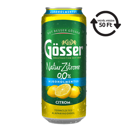 Gösser Natur Zitrone Alkoholmentes (0,5L) - ár, akciók, kézbesítés