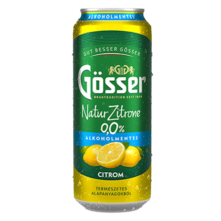 Gösser Natur Zitrone Alkoholmentes (0,5L) - ár, akciók, kézbesítés