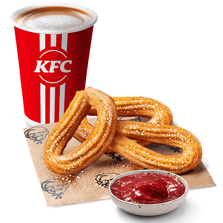 3 Strawberry Churros with Coffee - price, promotions, delivery