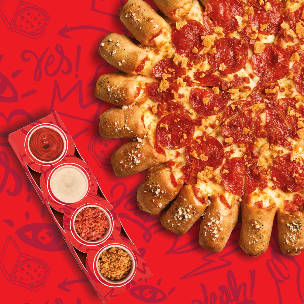 LARGE SUPER CRUNCHY PEPPERONI DIP&CRUNCH - sprawdź w Pizza Hut