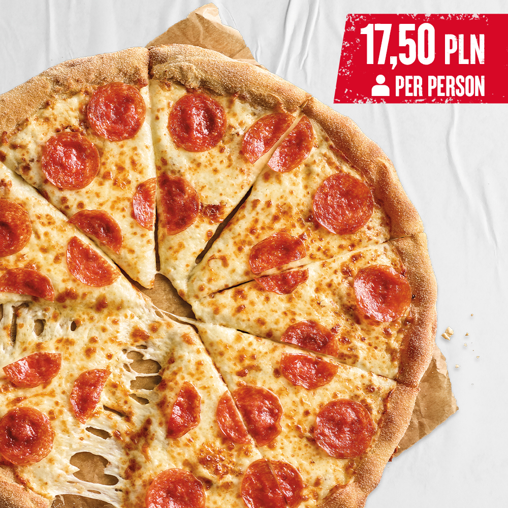 MEDIUM PIZZA FOR 2 PEOPLE - sprawdź w Pizza Hut