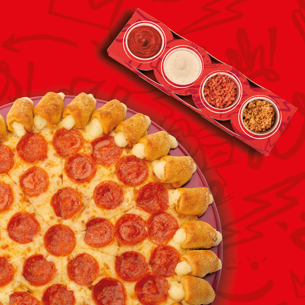 MEDIUM DIP&CRUNCH CHEESY BITES PIZZA - sprawdź w Pizza Hut